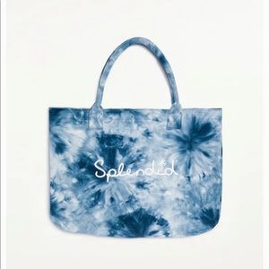 Splendid Navy Tie Dye Tote